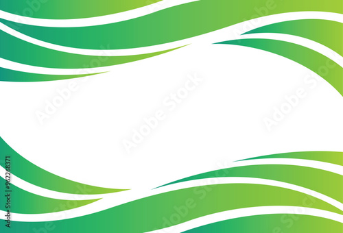Wallpaper Mural Modern green gradient banner background. Graphic design banner pattern background template with dynamic wave shapes. Torontodigital.ca
