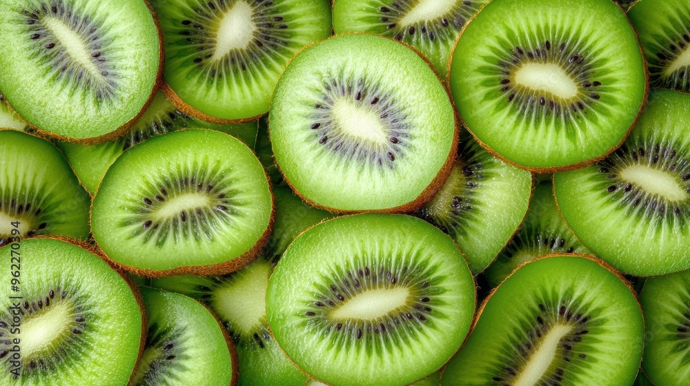 close-up of fresh green kiwi fruit slices for healthy food close-up of fresh green kiwi fruit slices for healthy food