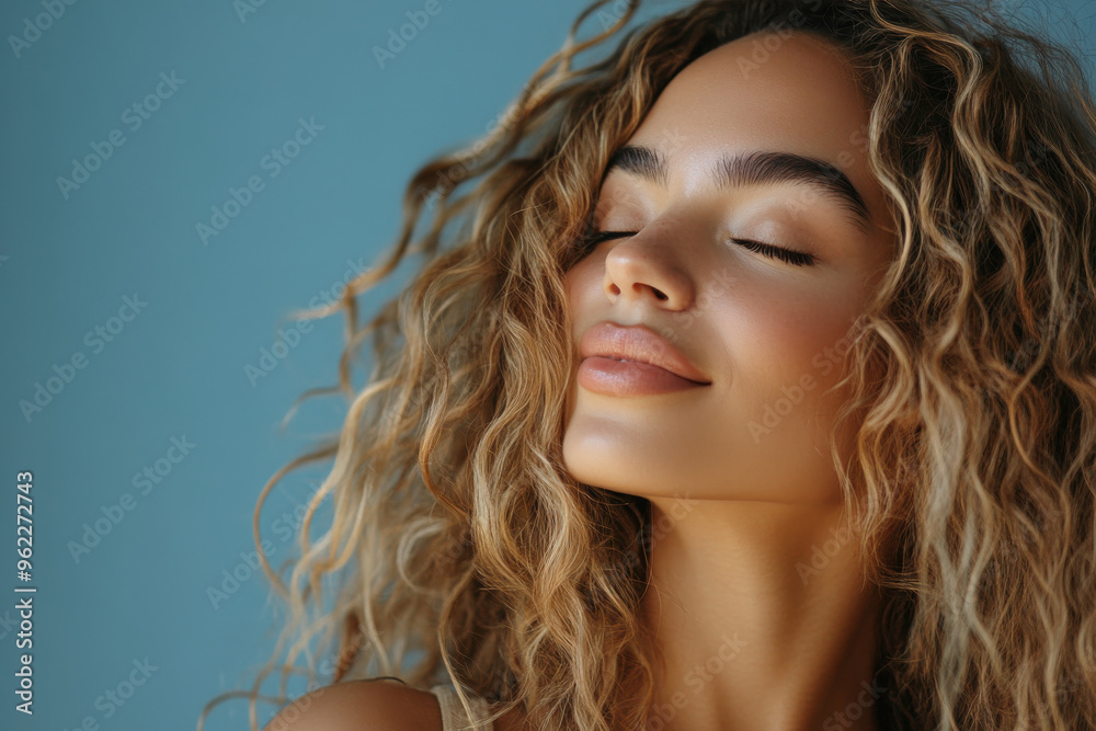 a close up of a blond woman's face a close up of a blond woman's face