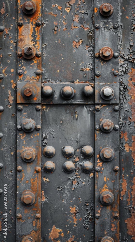 Steel plate with rivets Steel plate with rivets