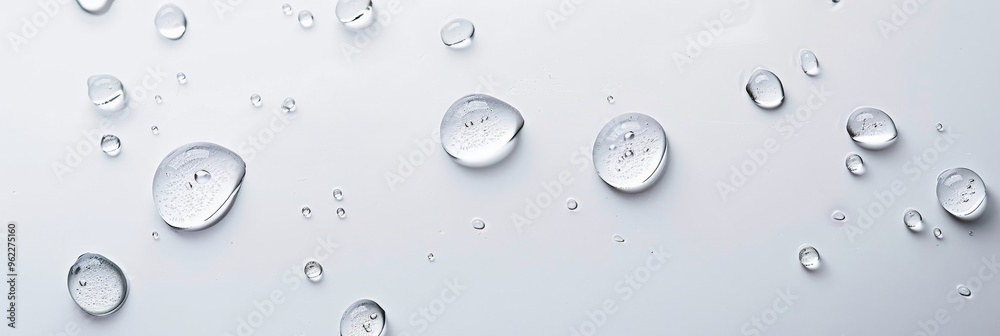 water drops on white background water drops on white background