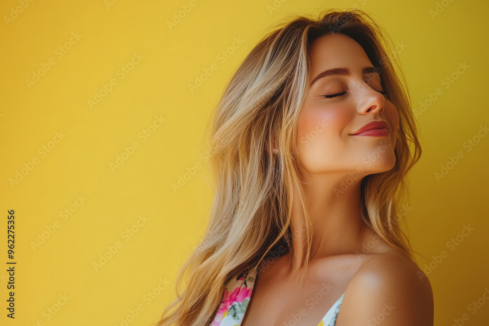 a close up of a blond woman's face a close up of a blond woman's face