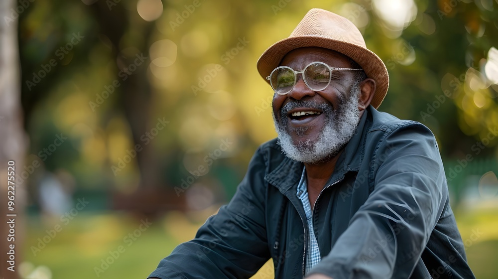 Joyful Older Man Laughing Outdoors Natural Light Smiling Happiness Lifestyle. AI Generated Joyful Older Man Laughing Outdoors Natural Light Smiling Happiness Lifestyle. AI Generated
