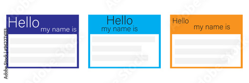 name badge template. hello my name is blank template. set of hello my name is , sticker .Graffiti tag background eps 10.
