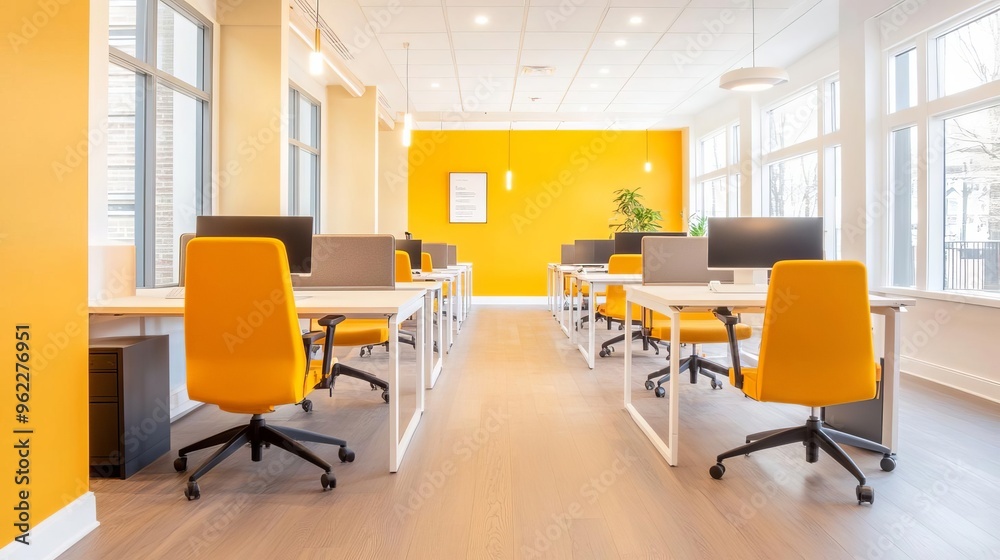 Co-working space with a quiet zone for focused work, open desks for collaboration, and vibrant common areas for networking Co-working space with a quiet zone for focused work, open desks for collaboration, and vibrant common areas for networking
