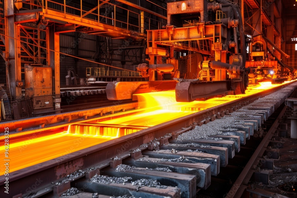 Fototapeta premium Innovative practices and technologies for sustainable development in the steel industry s future
