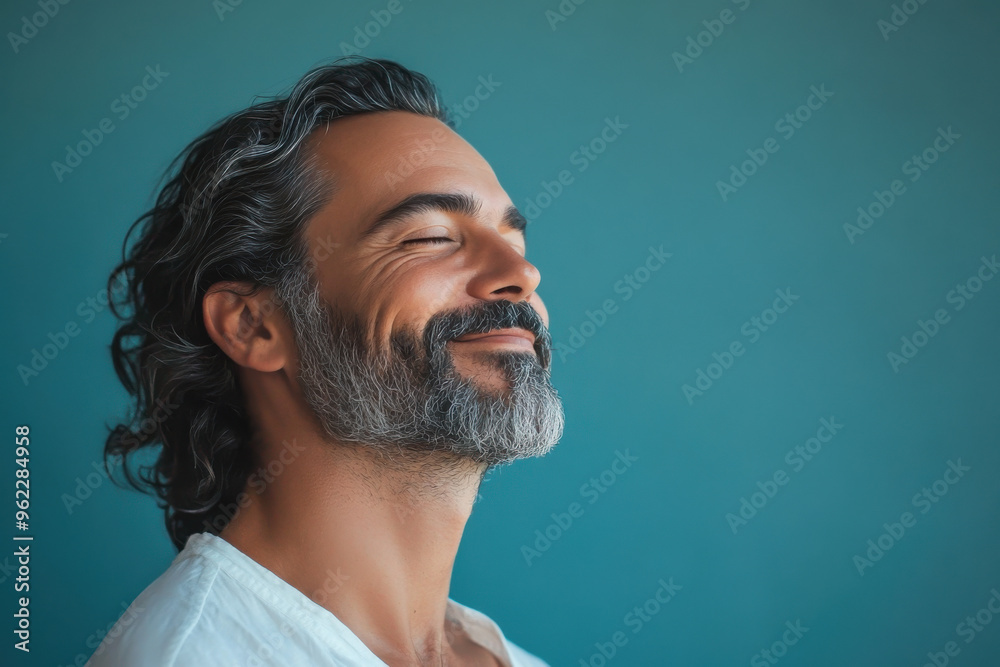 a close up of a man's face looking to a side a close up of a man's face looking to a side