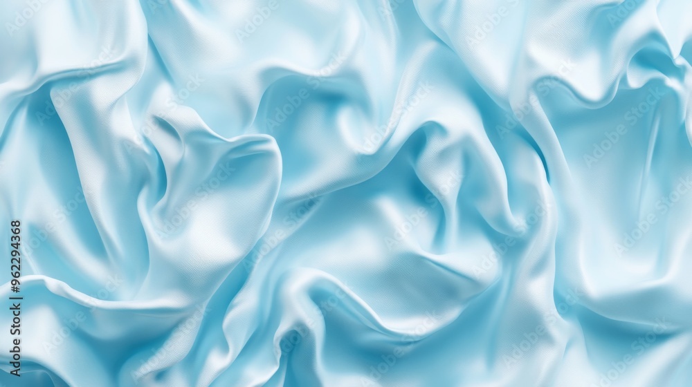Soft Blue Satin Fabric Texture Soft Blue Satin Fabric Texture