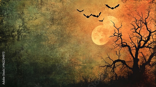 Grunge halloween background design