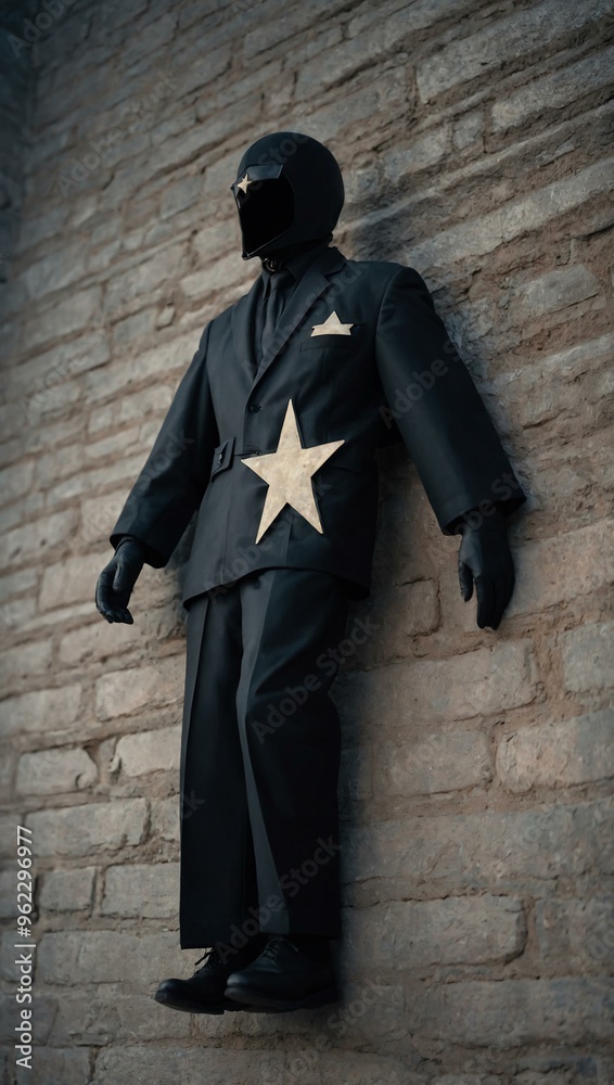 A glyph icon of a person with a star. A glyph icon of a person with a star.