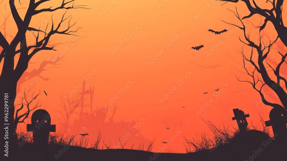 Halloween background in flat design,Halloween background happy halloween Halloween background in flat design,Halloween background happy halloween