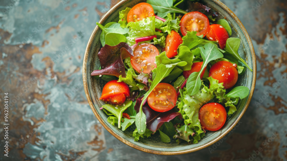 fresh vegetable salad in a bowl ai generated fresh vegetable salad in a bowl ai generated