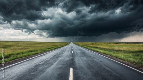 Road Under Stormy Skies