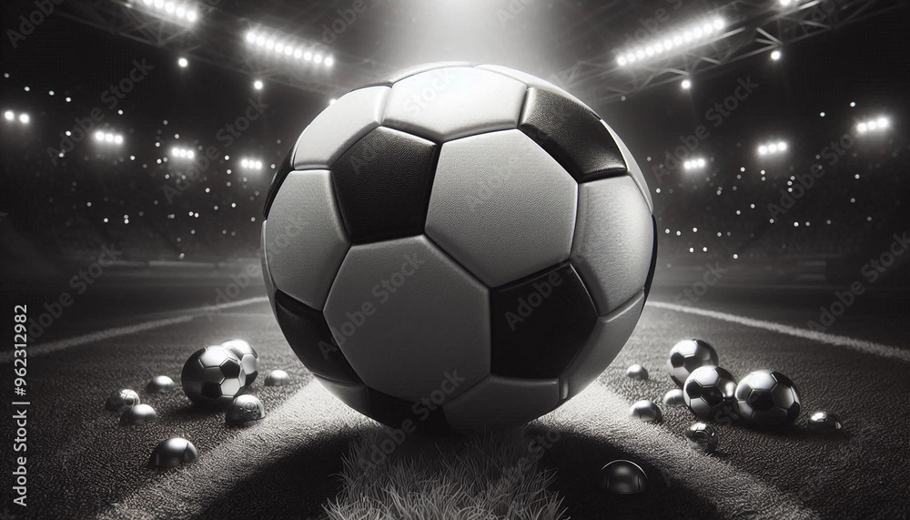 Fototapeta premium Leather soccer ball.