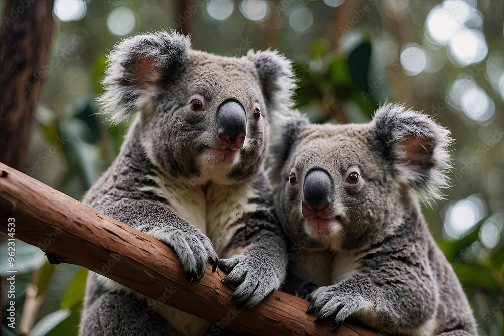 Naklejka premium an beautiful and amazing koalas