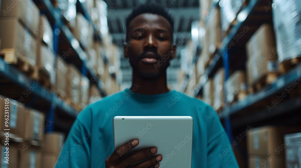 Logistics Hands And Man Scanning Barcode Warehose Logistics Hands And Man Scanning Barcode Warehose