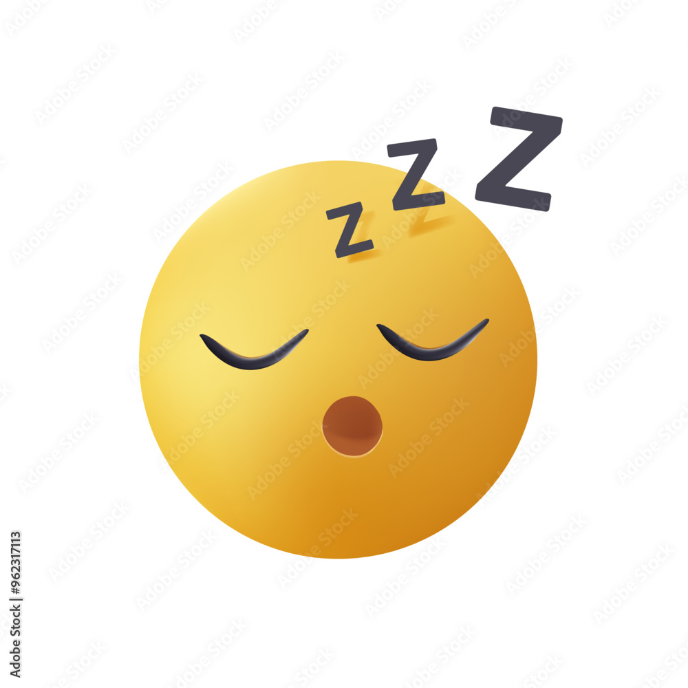 Sleep emoji in 3D style. Sleeping emoji face, dreaming emoji. Snoring emoticon face icon in messengar style. Take a nap Sleep emoji in 3D style. Sleeping emoji face, dreaming emoji. Snoring emoticon face icon in messengar style. Take a nap