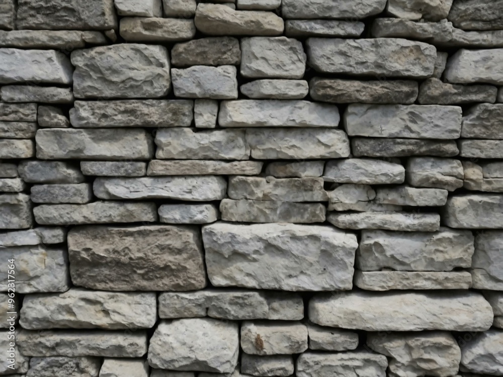 Close-up of rough white stone wall texture with rustic gray undertones. Close-up of rough white stone wall texture with rustic gray undertones.