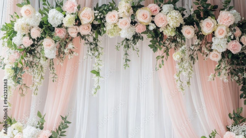 Elegant Floral Wedding Backdrop