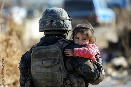 special force soldier saves child in war
