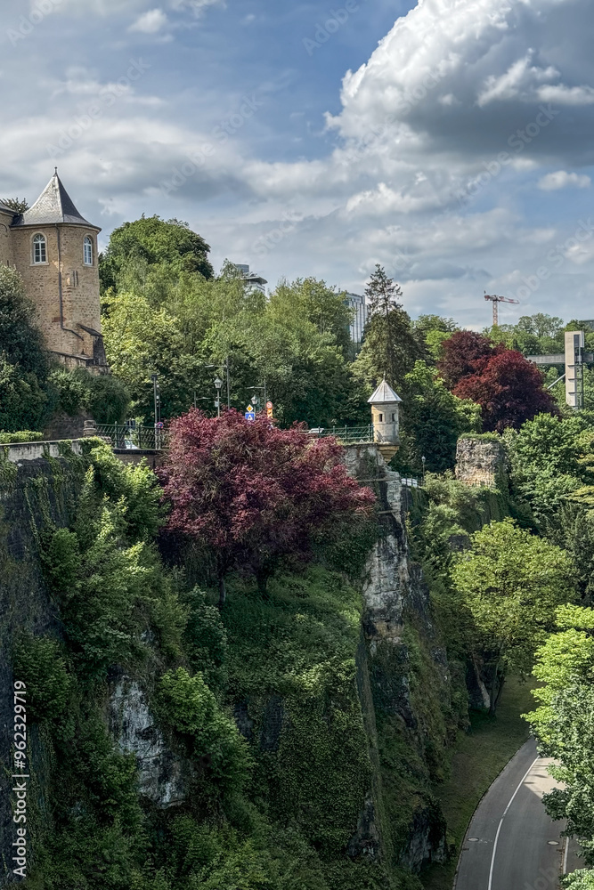 Obraz premium The old town of Luxembourg city