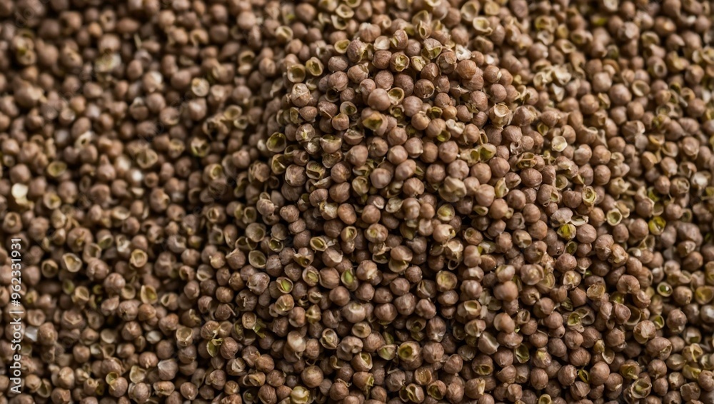 Fresh and dried buckwheat textures with macro detail, space for text. Fresh and dried buckwheat textures with macro detail, space for text.