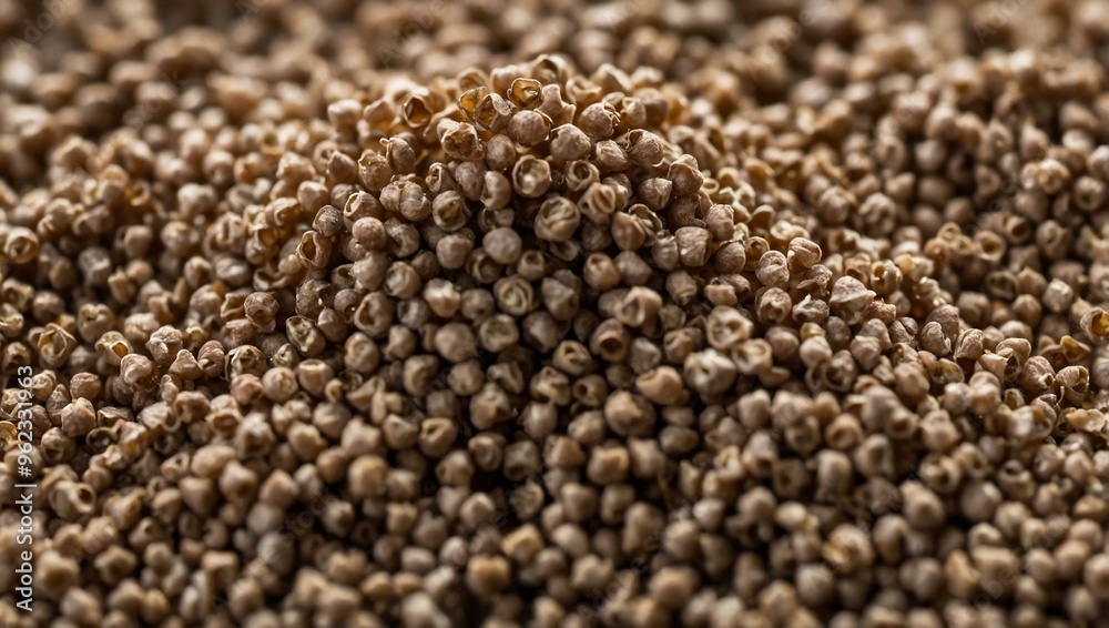 Fresh and dried buckwheat textures with macro detail, space for text. Fresh and dried buckwheat textures with macro detail, space for text.