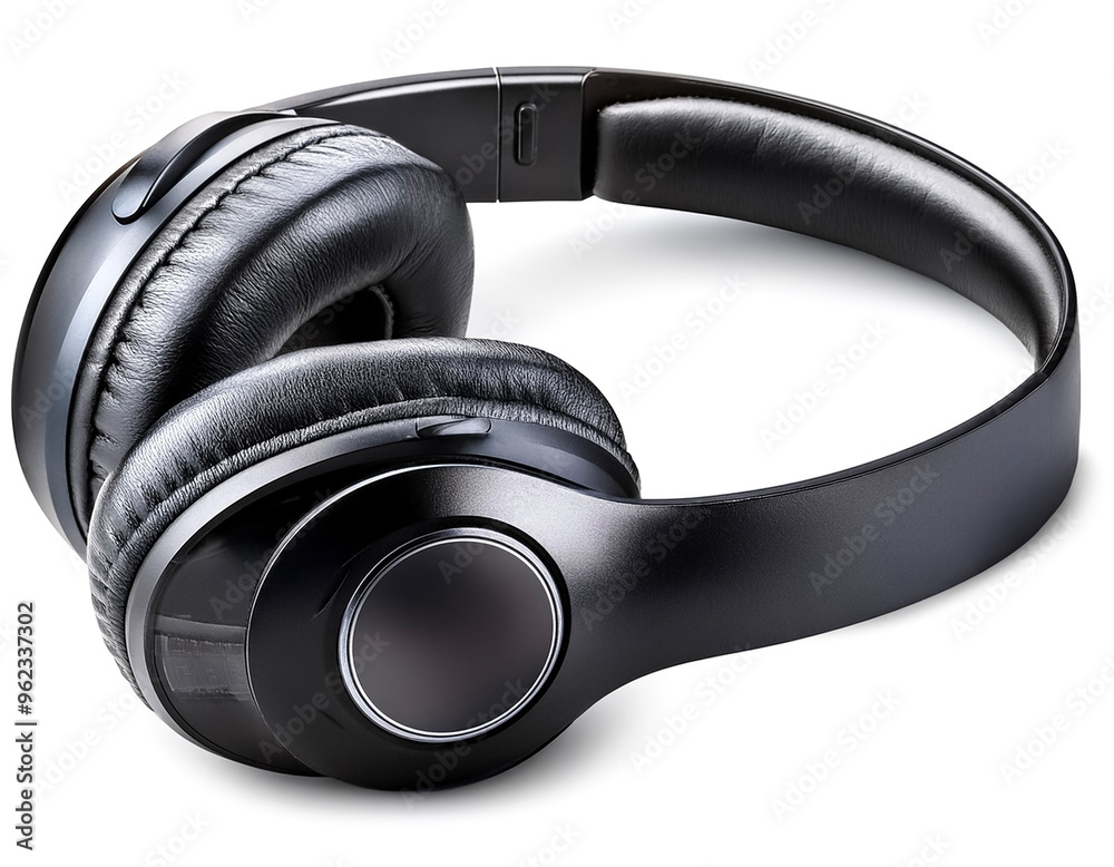 Wireless Over-Ear Headphones isolated on white background Wireless Over-Ear Headphones isolated on white background