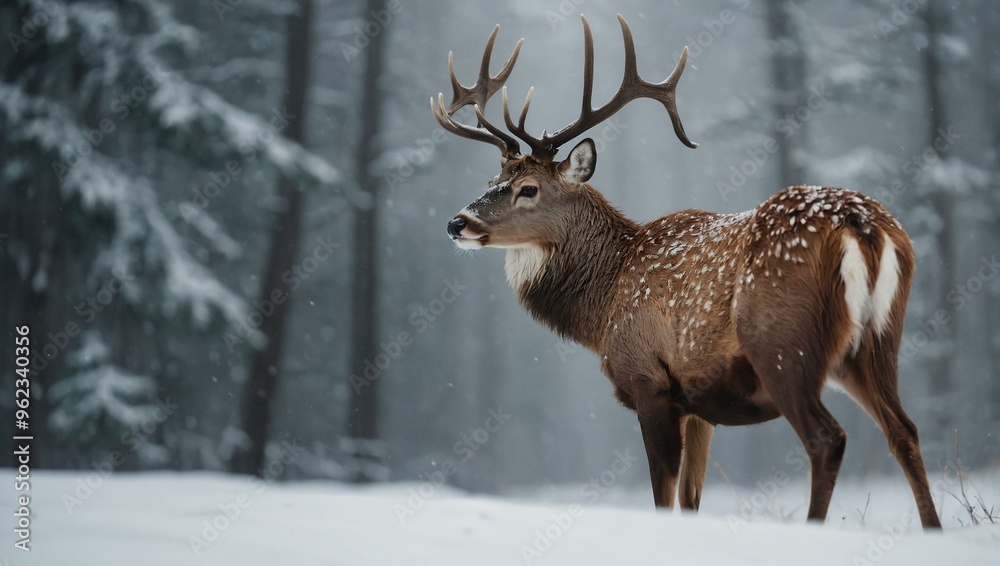 Illustration of a deer isolated on a white background. Illustration of a deer isolated on a white background.
