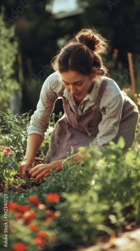 "Gardening Enthusiast in Bloom"