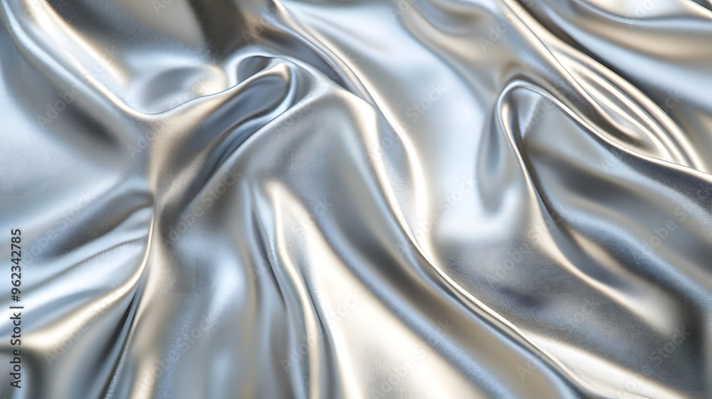 Iridescent satin background with wavy folds, creating an elegant and luxurious feel Iridescent satin background with wavy folds, creating an elegant and luxurious feel
