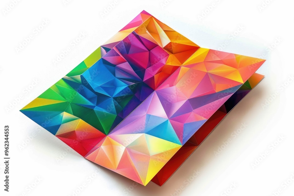 A colorful illustration showing the peak of a mountain in a book A colorful illustration showing the peak of a mountain in a book