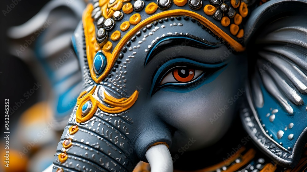 Fototapeta premium Close up of Lord Ganesha Eye