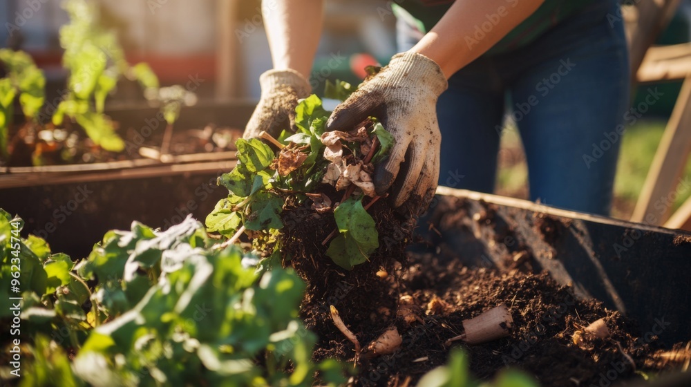Fototapeta premium Gardening Hands at Work