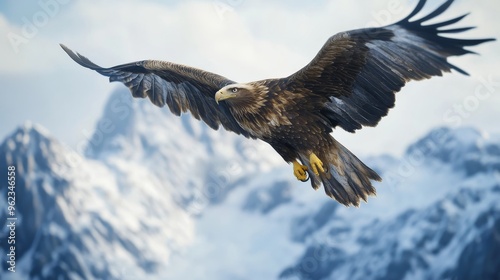 close up to eagle on the sky