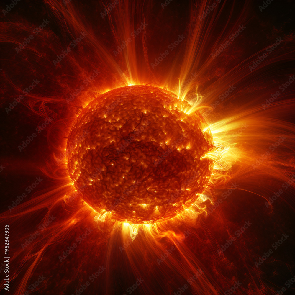 Fototapeta premium sun in space