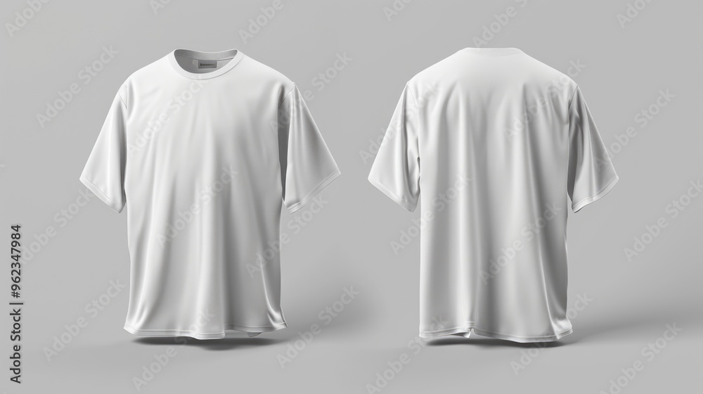 A mannequin dummy wearing a white t-shirt, perfect for fashion and retail photography A mannequin dummy wearing a white t-shirt, perfect for fashion and retail photography
