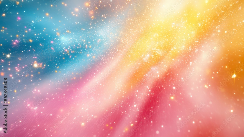 Pastel Color Burst with Stars Pastel Color Burst with Stars