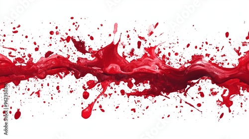 Red ink splatter vector