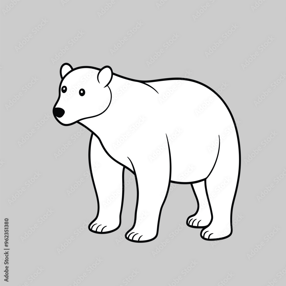polar bear icon design, vector illustration polar bear icon design, vector illustration