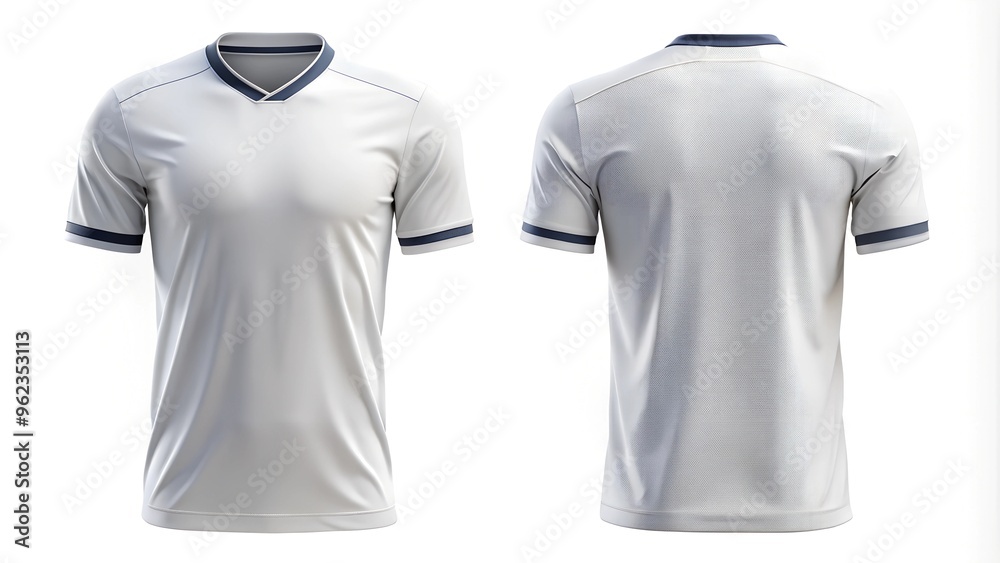 soccer football jersey for mockup isolated on. white soccer football jersey for mockup isolated on. white