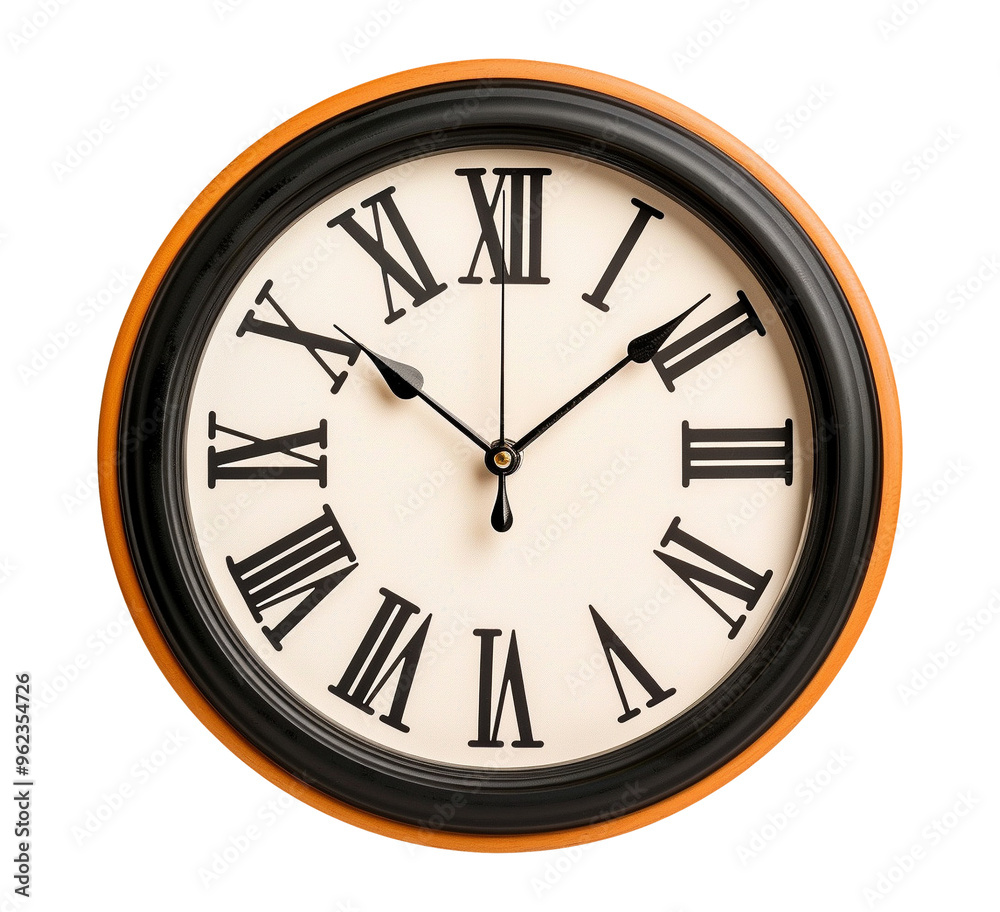 wall clock isolated on transparent background wall clock isolated on transparent background