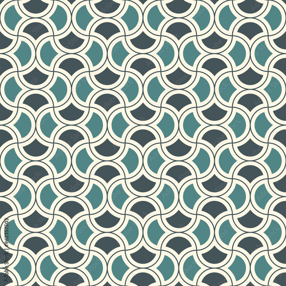 Ogee drop ornament. Repeated maroccan scales mosaic tiles. Scallop shapes motif. Oriental traditional pattern. Arabesque wallpaper. Vector digital paper, textile print. Seamless surface design Ogee drop ornament. Repeated maroccan scales mosaic tiles. Scallop shapes motif. Oriental traditional pattern. Arabesque wallpaper. Vector digital paper, textile print. Seamless surface design
