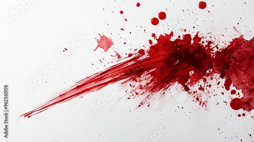 White background with a bloodstain for halloween  photo