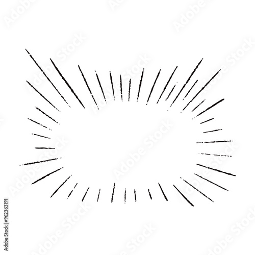 手描きの心の声の吹き出し