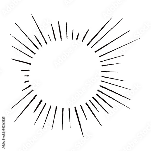 手描きの心の声の吹き出し