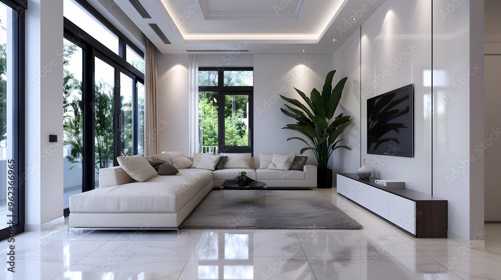 Fototapeta premium Living Room Interior Design Home Sty