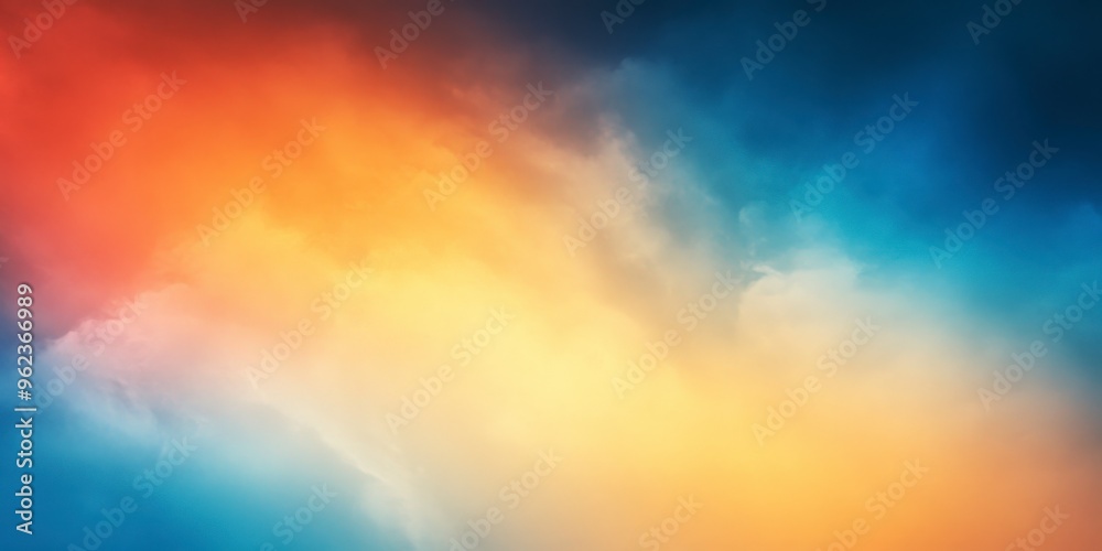 Fototapeta premium Gradient Background from Orange to Blue