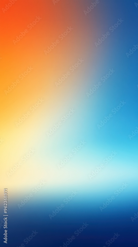 Obraz premium Gradient Background from Orange to Blue