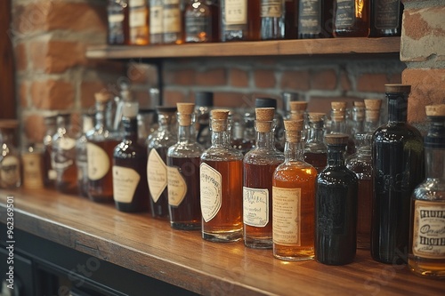 Obraz na płótnie Penicillin in an apothecary-style bar w salonie